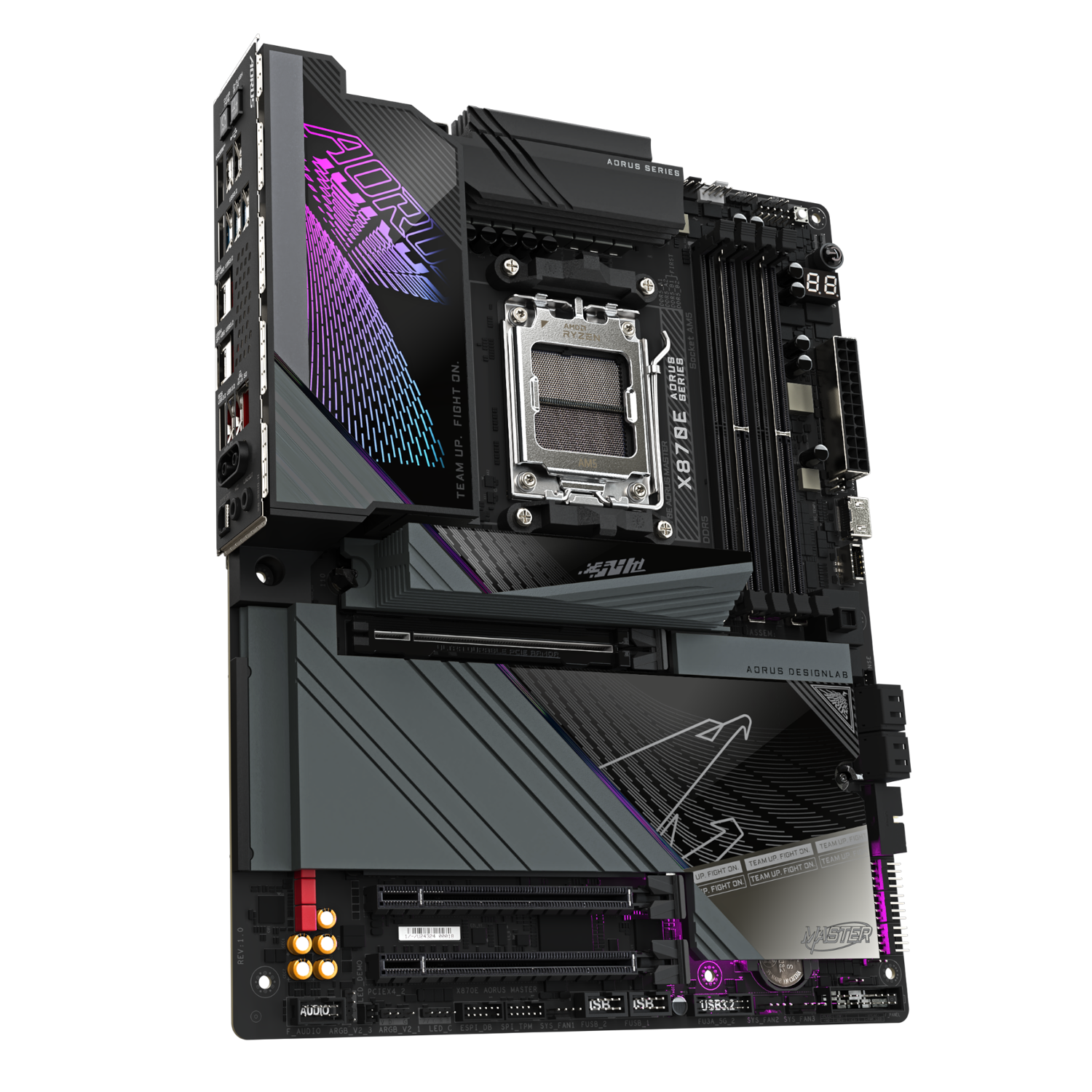 לוח אם GIGABYTE X870E AORUS MASTER WIFI 7 ATX DDR5 AM5 5GBE LAN