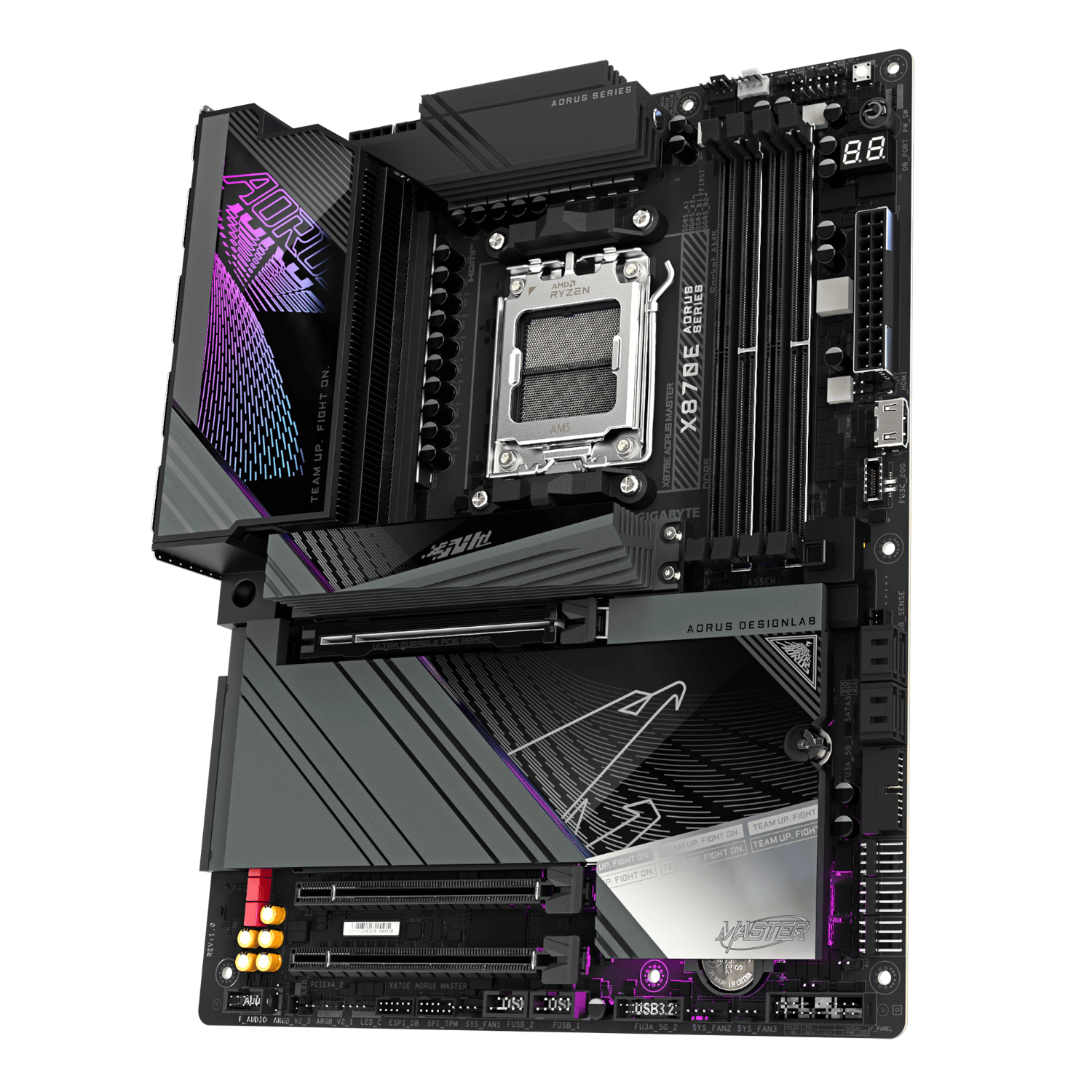 לוח אם GIGABYTE X870E AORUS MASTER WIFI 7 ATX DDR5 AM5 5GBE LAN