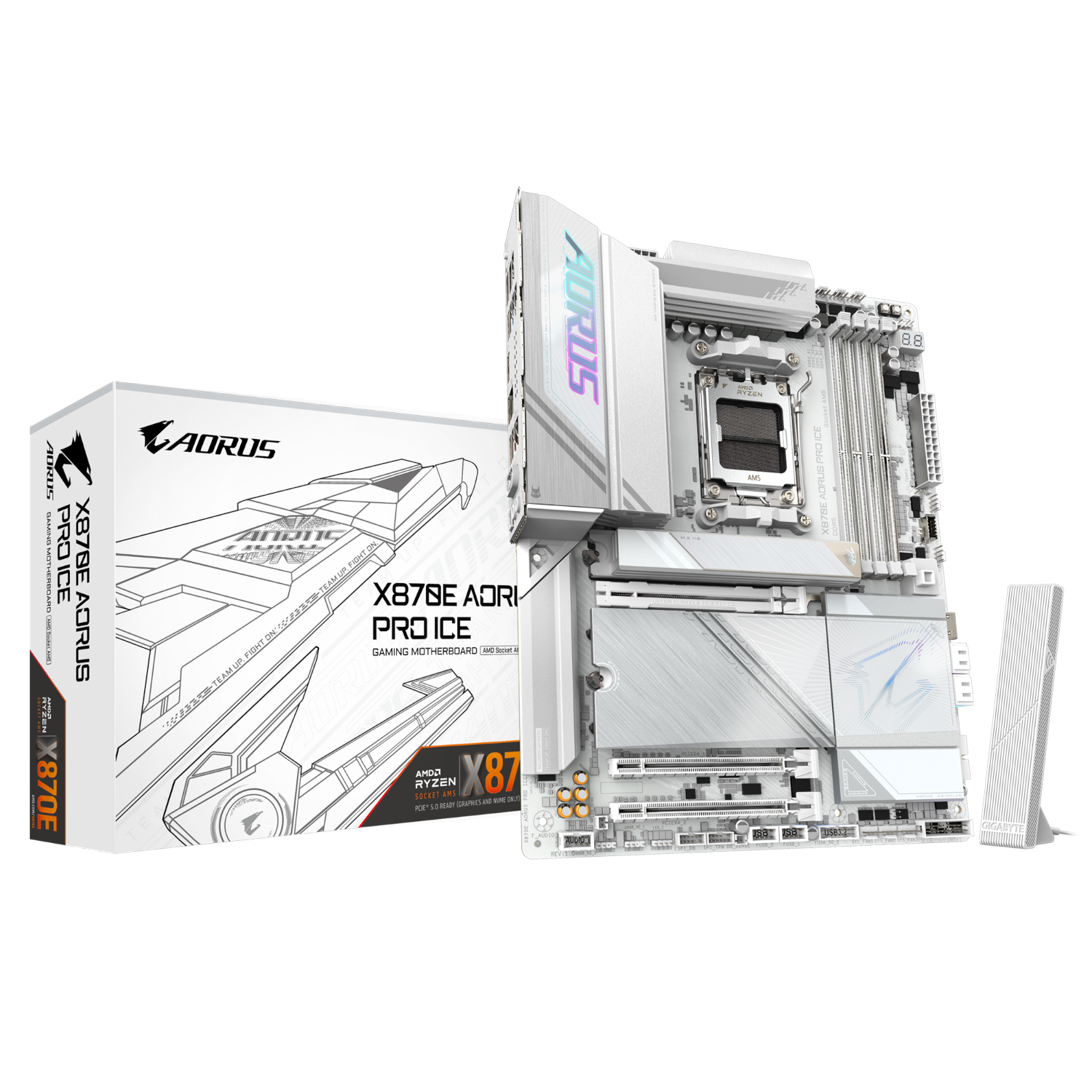לוח אם GIGABYTE X870E AORUS PRO ICE X3D WIFI7 ATX DDR5 AM5