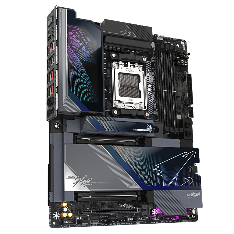 לוח אם Gigabyte X870E A MASTER X X3D 10GB/5GB lan Wifi 7 Usb 4.0