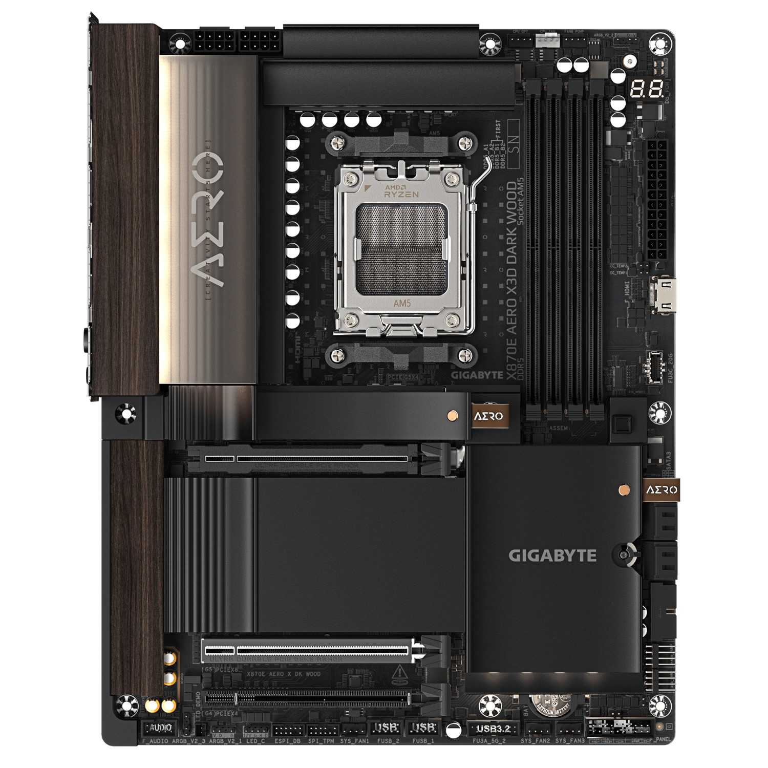 לוח Gigabyte X870E AERO X DK WOOD X3D AM5 WIFI7 ATX