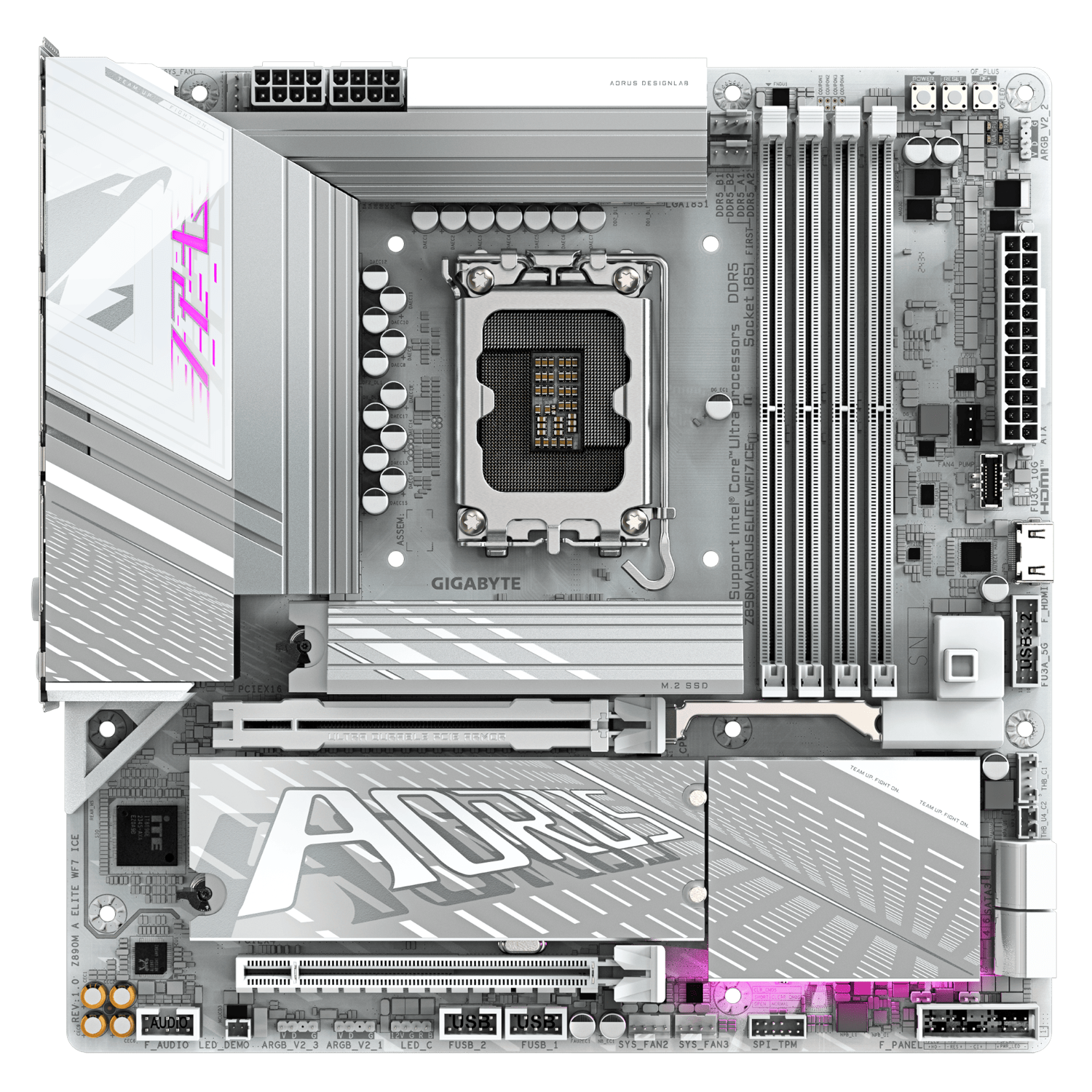 לוח אם אינטל GIGABYTE Z890M AORUS ELITE WIFI7 ICE WIFI7 BT PCIE 5