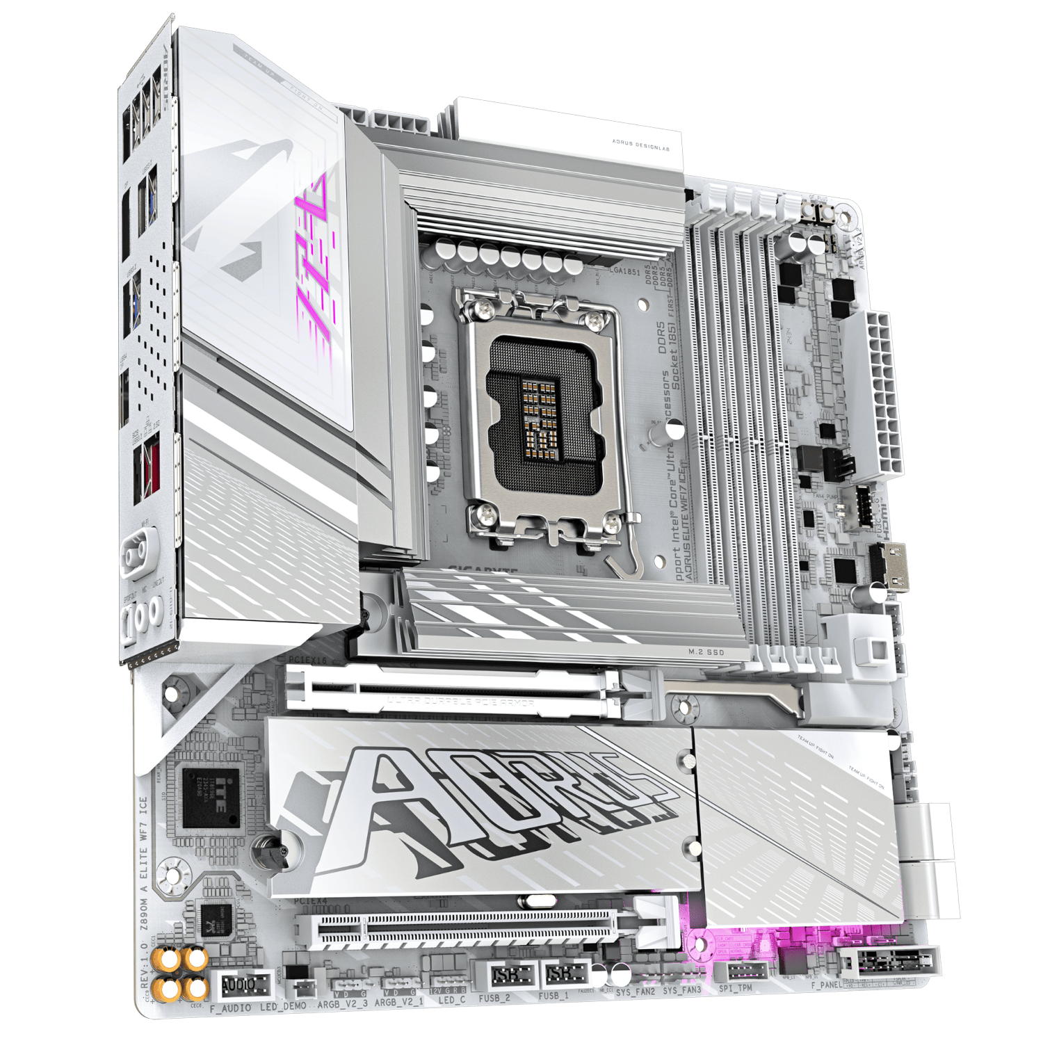 לוח אם אינטל GIGABYTE Z890M AORUS ELITE WIFI7 ICE WIFI7 BT PCIE 5