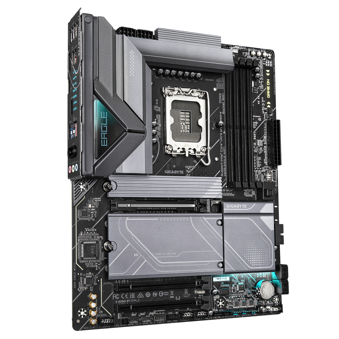 לוח לאינטל דור 15 Gigabyte Z890 EGALE WIFI7 BT 4XM.2 Slots ATX LG