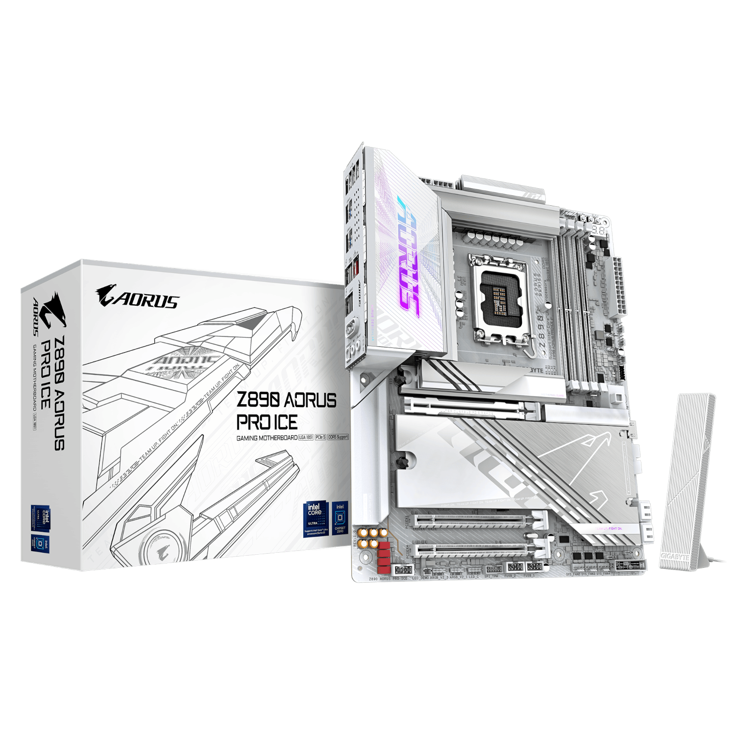לוח לאינטל דור 15 Gigabyte Z890 AORUS PRO ICE 5GbE ATX LGA1851