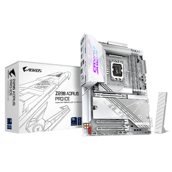 לוח לאינטל דור 15 Gigabyte Z890 AORUS PRO ICE 5GbE ATX LGA1851