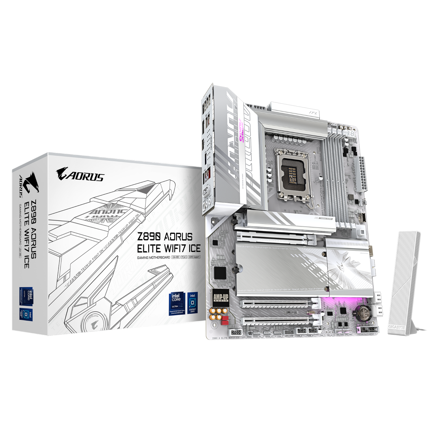 לוח לאינטל דור 15 Gigabyte Z890 AORUS ELITE WIFI7 ICE ATX LGA1851