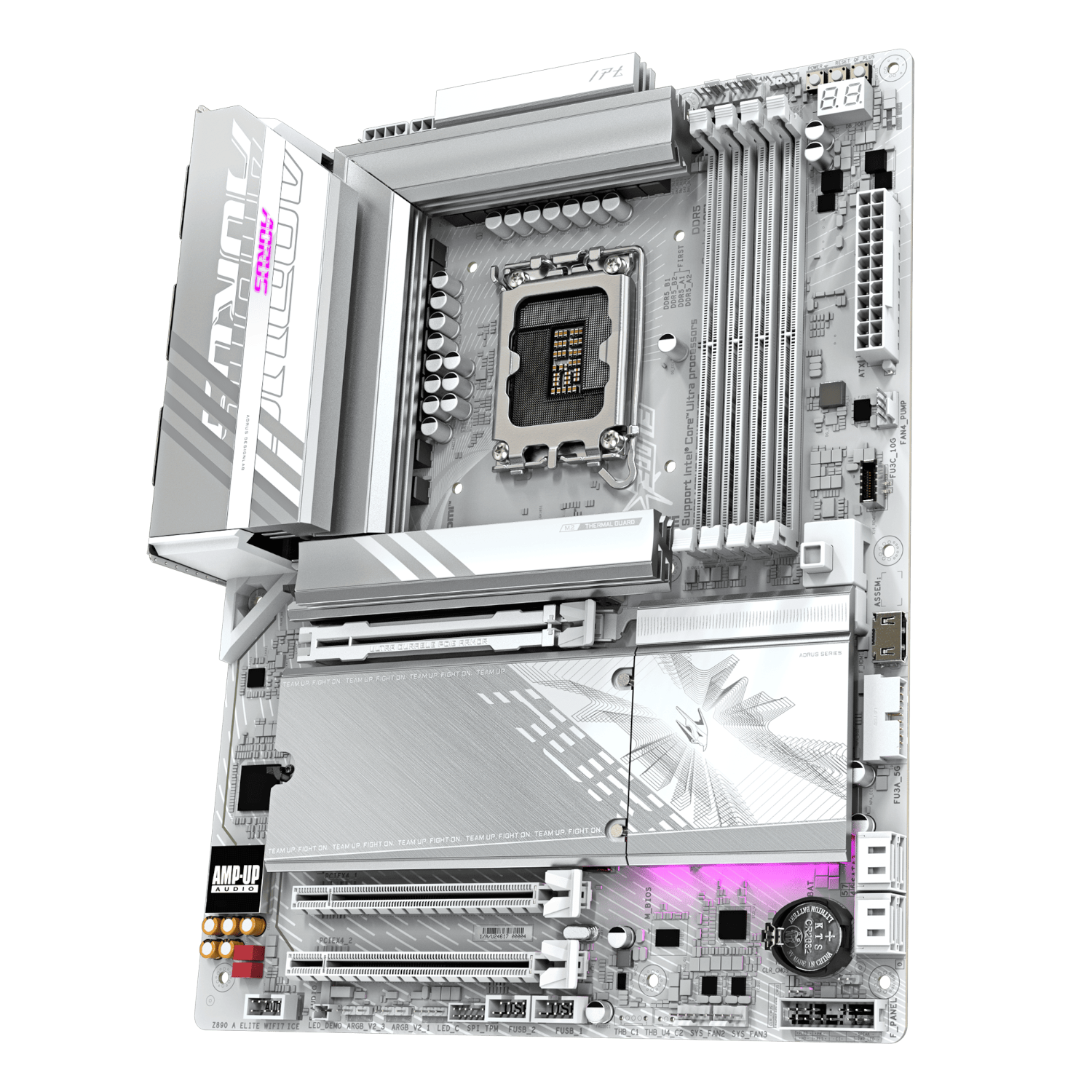 לוח לאינטל דור 15 Gigabyte Z890 AORUS ELITE WIFI7 ICE ATX LGA1851