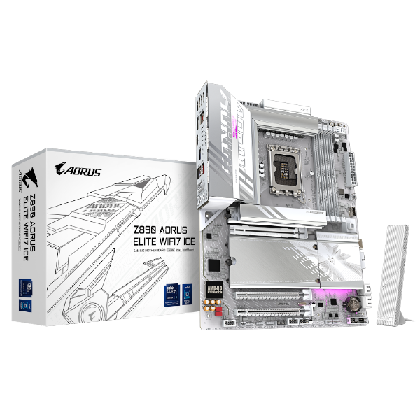 לוח לאינטל דור 15 Gigabyte Z890 AORUS ELITE WIFI7 ICE ATX LGA1851