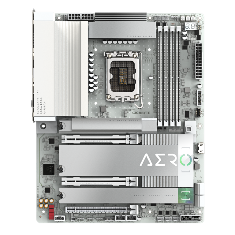לוח לאינטל דור 15 Gigabyte Z890 AERO G DUAL 2.5 Lan 5Xm.2 TB4