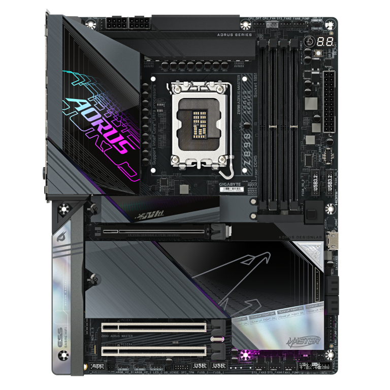 לוח לאינטל דור 15 Gigabyte Z890 AORUS MASTER 10GBE LAN WIFI7 ATX