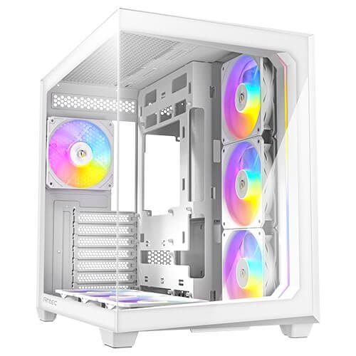 מארז לבן Antec C5 ARGB Mid-Tower ATX 7x ARGB FANS Incl Type-C