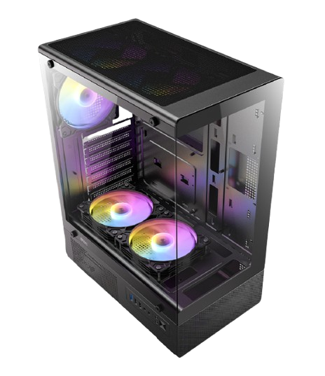 מארז Antec VCX300 RGB Elite Mid Tower 5X Fixed RGB Fans