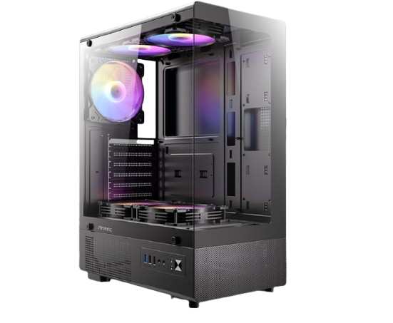 מארז Antec VCX300 RGB Elite Mid Tower 5X Fixed RGB Fans
