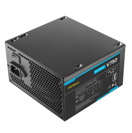 ספק כוח ANTEC ATOM V750 Active PFC 120MM silent fan non-mudular