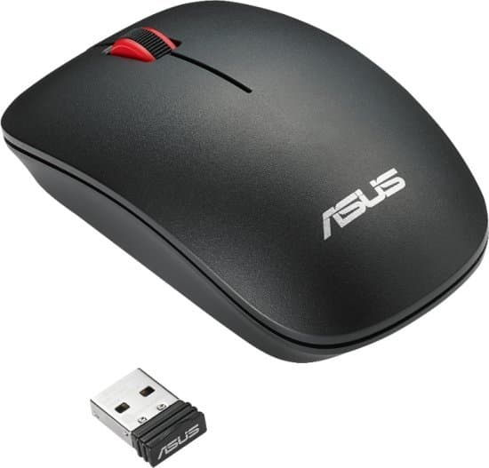 עכבר אלחוטי ארגונומי ASUS WT300 2.4GHZ Black-Red
