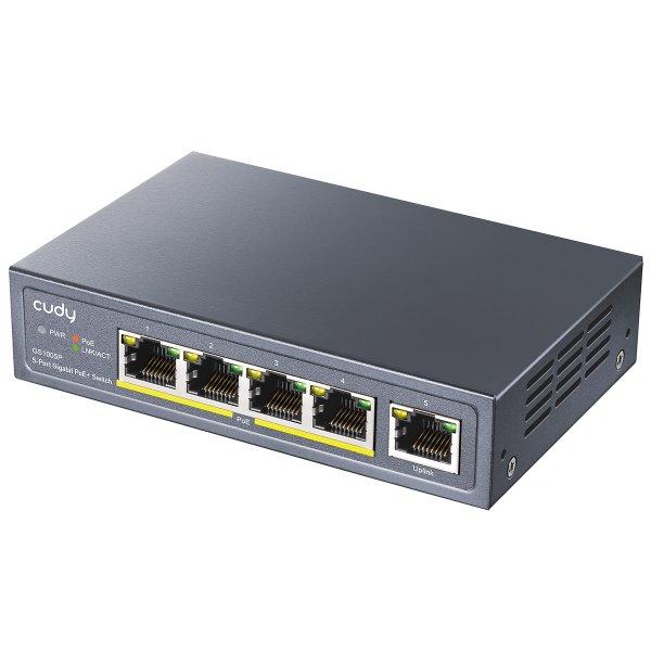 מתג לא מנוהל Cudy GS1005P 5-Ports Gigabit Unmanaged POE Switch