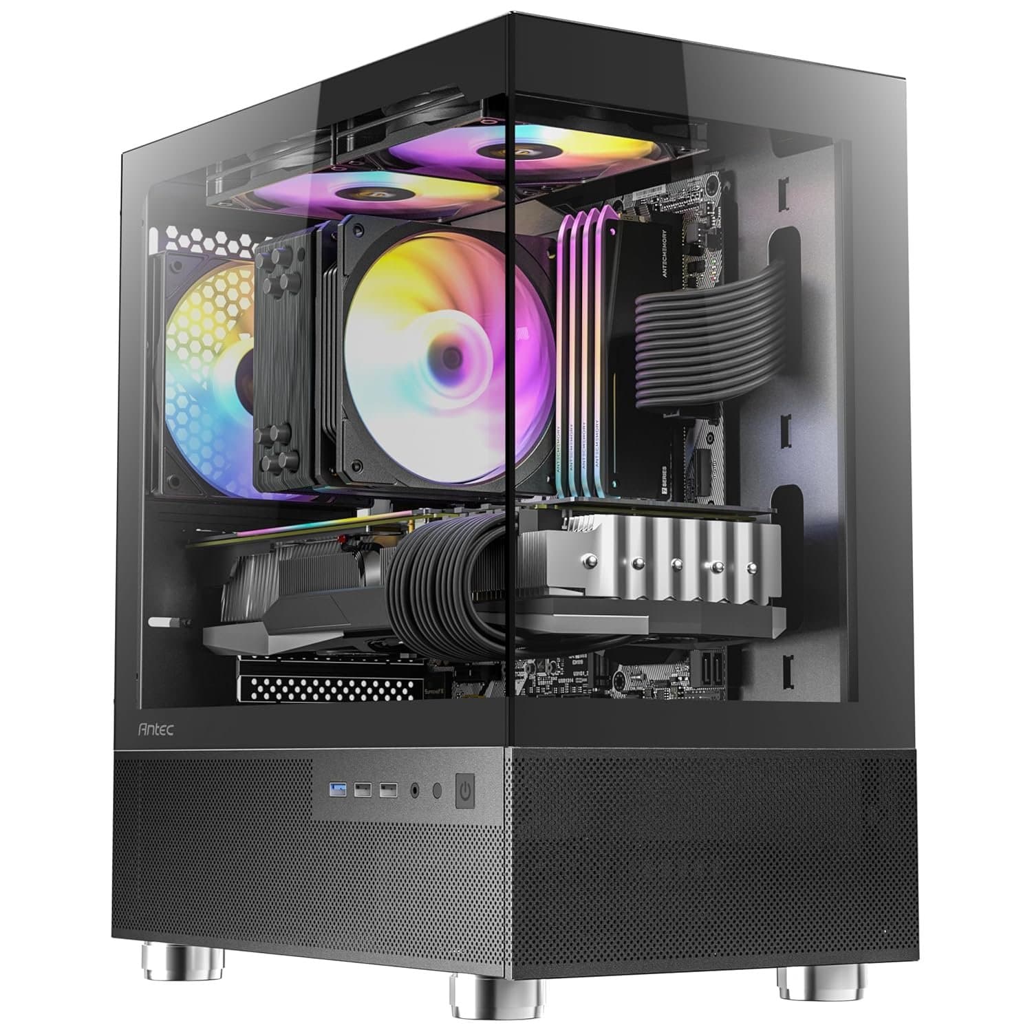 מחשב גיימינג CX200M 600W A520M R5-5500 16GB 500NVME RTX 3050