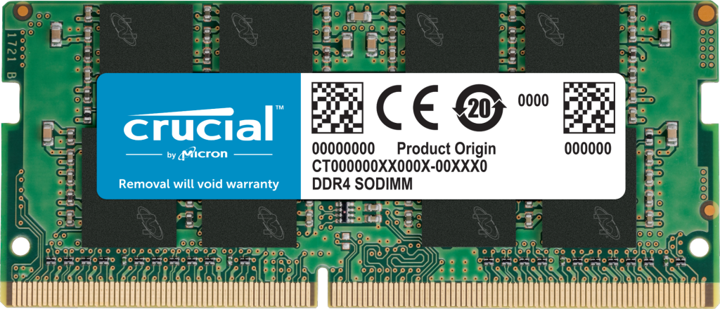 זכרון לנייד Crucial DDR4 16GB 3200Mhz So-Dim C22 1.2V