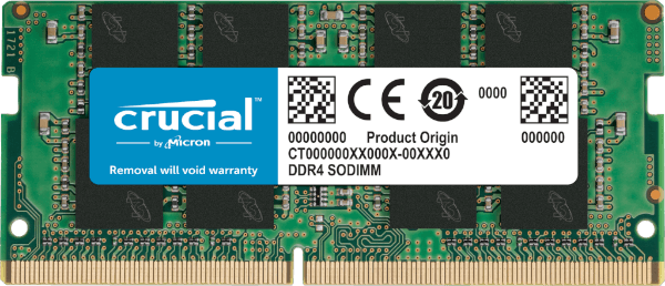 זכרון לנייד Crucial DDR4 16GB 3200Mhz So-Dim C22 1.2V