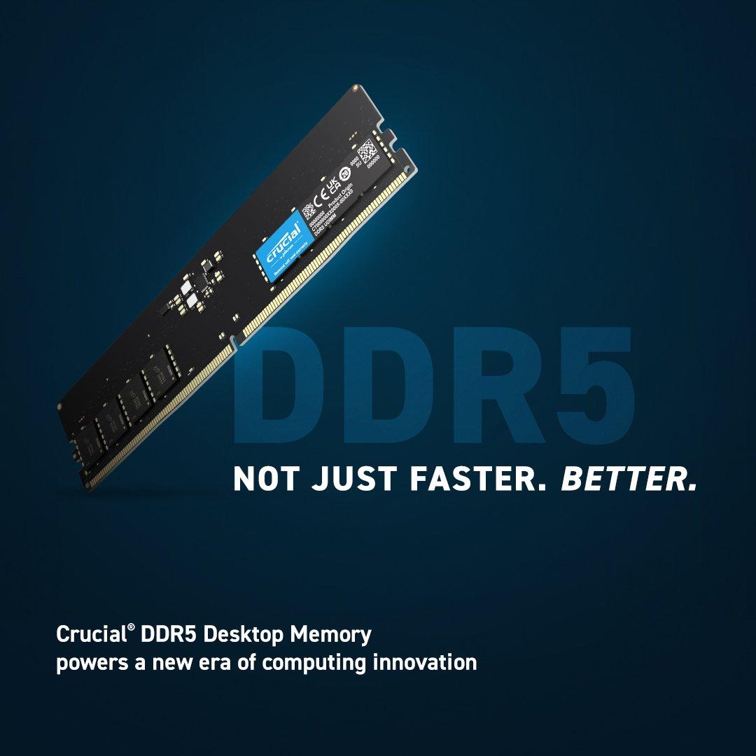 זכרון לנייח Crucial 16GB DDR5 5600Mhz C46