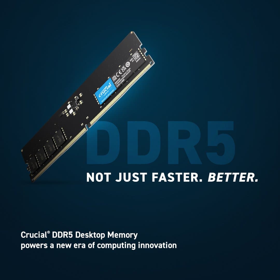 זכרון לנייח Crucial 16GB DDR5 5600Mhz C46