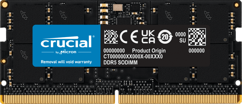 זכרון לנייד Crucial 16GB DDR5-5600 C46 SODIMM