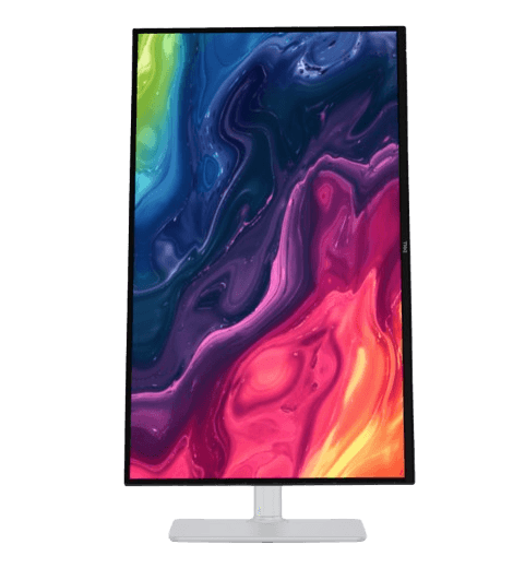 מסך לבן Dell S2725QS 4K 4ms IPS 27 Pivot 120hz Speakers HDMI DP