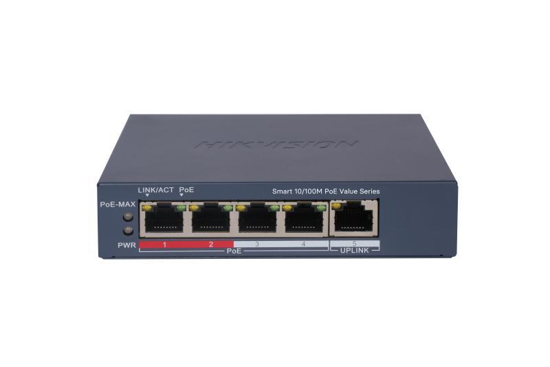 מתג 4+1 פורט POE 10/100 מנוהל ענן