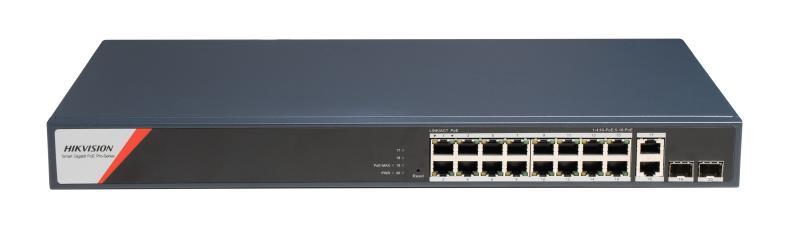 מתג 16 פורט גיגה HI-POE עם 4 אפלינק גיגה מנוהל ענן 250W