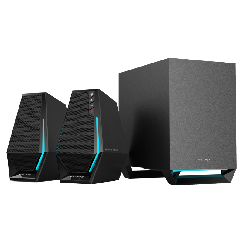 רמקולים Edifier G1500 MAX 2.1 RGB Gaming Speakers 30W RMS BT AUX