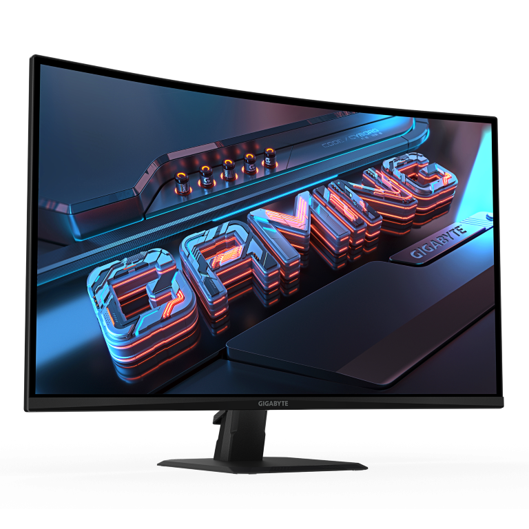 מסך קעור Gigabyte GS32QCA SS VA 1ms 2K QHD 180Hz FreeSync Tilt