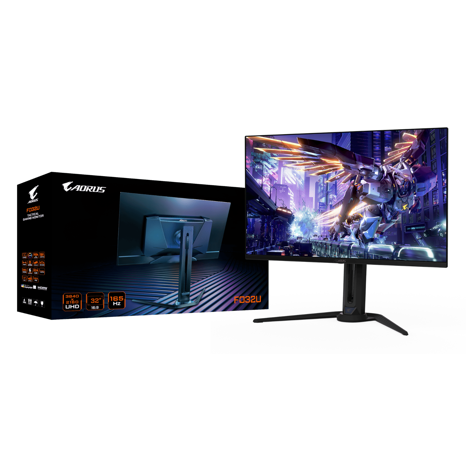 מסך GIGABYTE Aorus FO32U 4K UHD 31.5 QD-OLED 0.03ms 165Hz