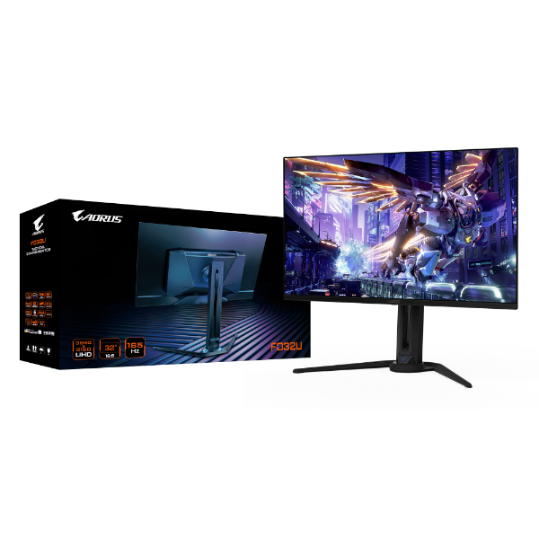 מסך GIGABYTE Aorus FO32U 4K UHD 31.5 QD-OLED 0.03ms 165Hz