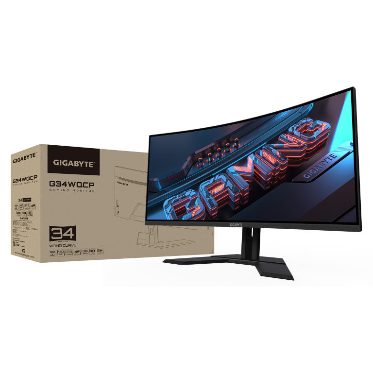 מסך קעור Gigabyte G34WQCP Gaming Monitor 3440X1440 1Ms VA 180Hz