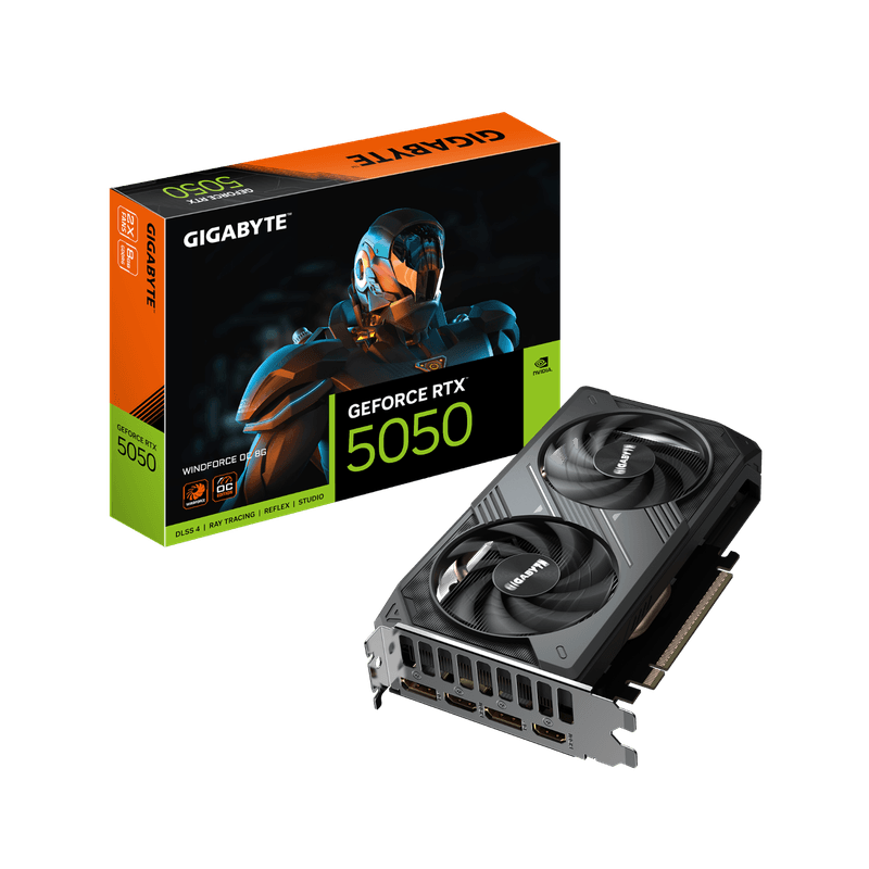 כרטיס מסך Gigabyte GeForce RTX 5050 WindForce OC 8GB 2xDP 2xHDMI