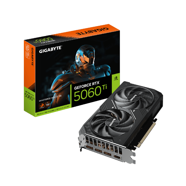 כרטיס מסך Gigabyte RTX 5060 Ti WINDFORCE MAX OC 8GB