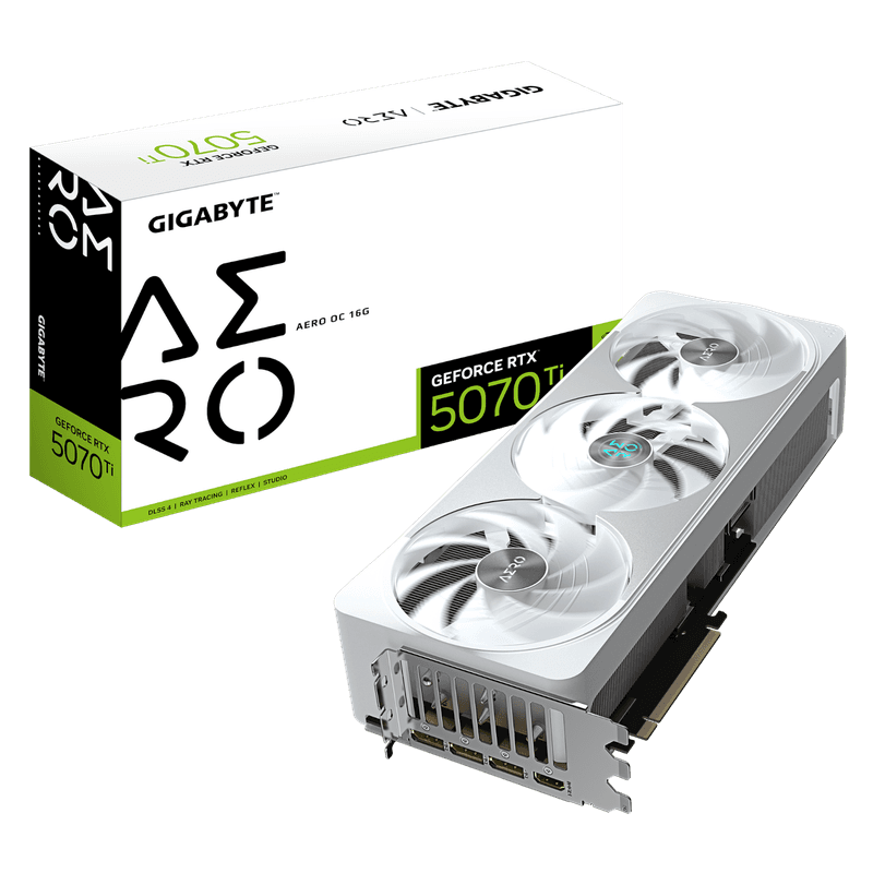 כרטיס מסך GIGABYTE GeForce RTX 5070 Ti AERO OC 16G