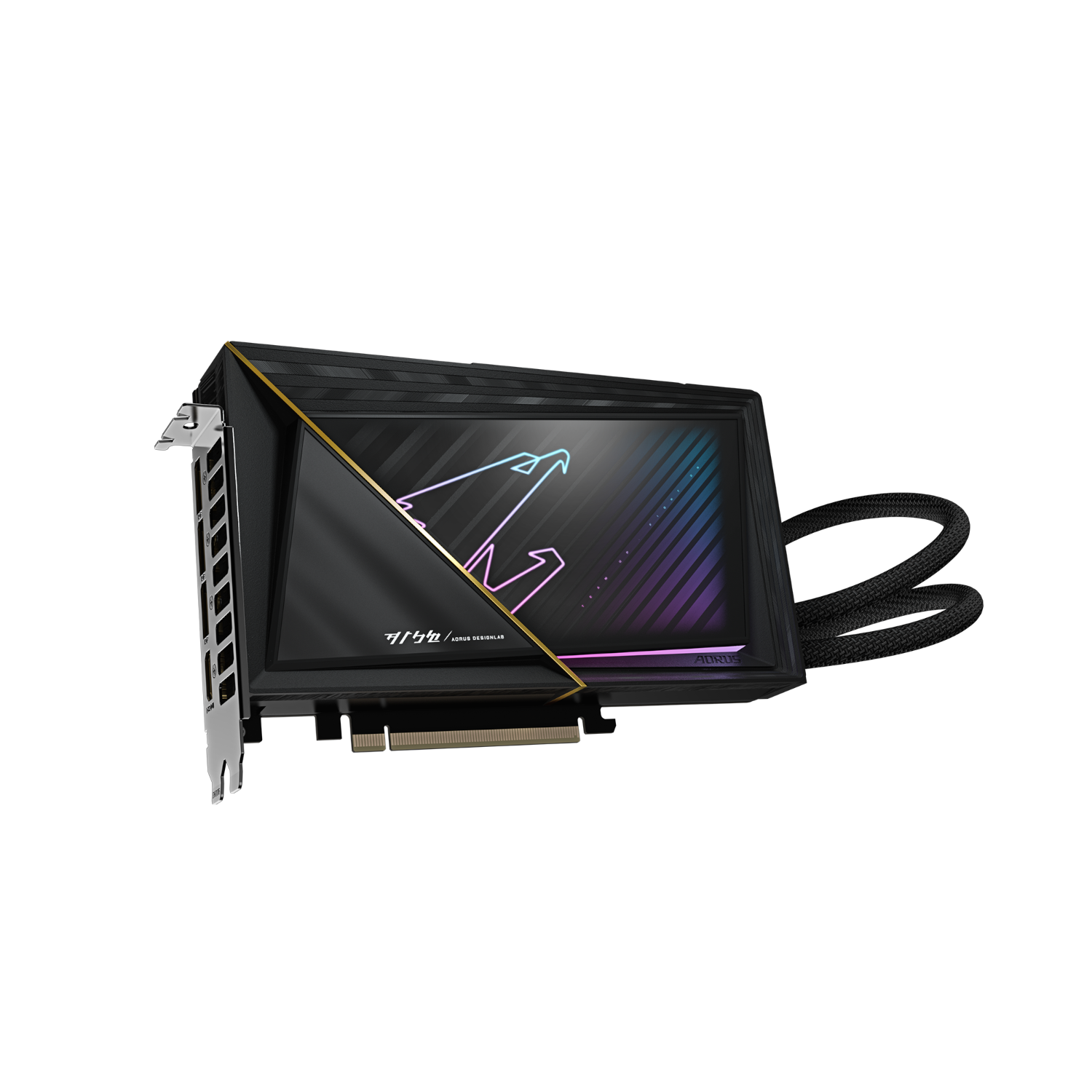 כ.מסך AORUS GeForce RTX 5080 XTREME WATERFORCE 16G 360MM RADIATOR