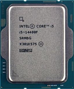 מעבד Intel Core I5-14400F Tray No GPU 4.7 Ghz No Fan 65W TDP