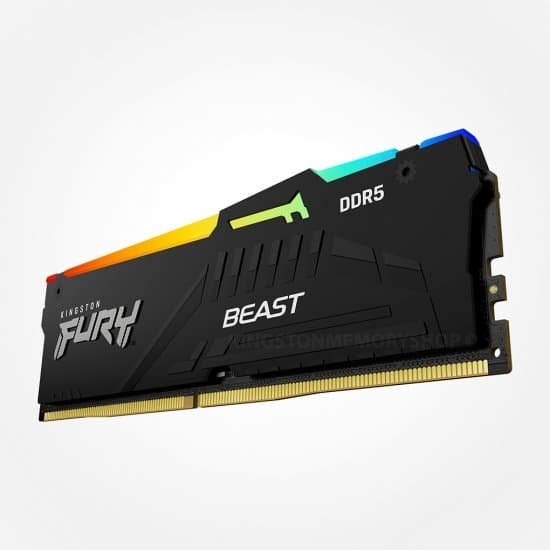 זכרון לנייח Kingston Fury Beast RGB 64GB DDR5 5600MHZ C40