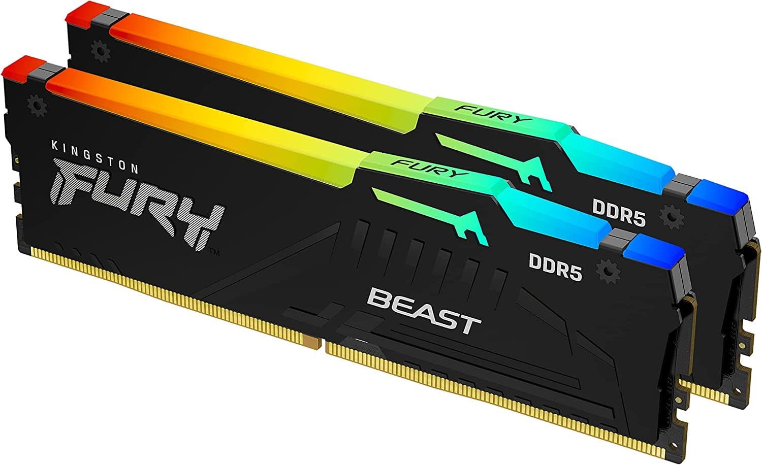 ז. לנייח Kingston FURY Beast RGB 64GB 2x32GB DDR5 5600MHz C40