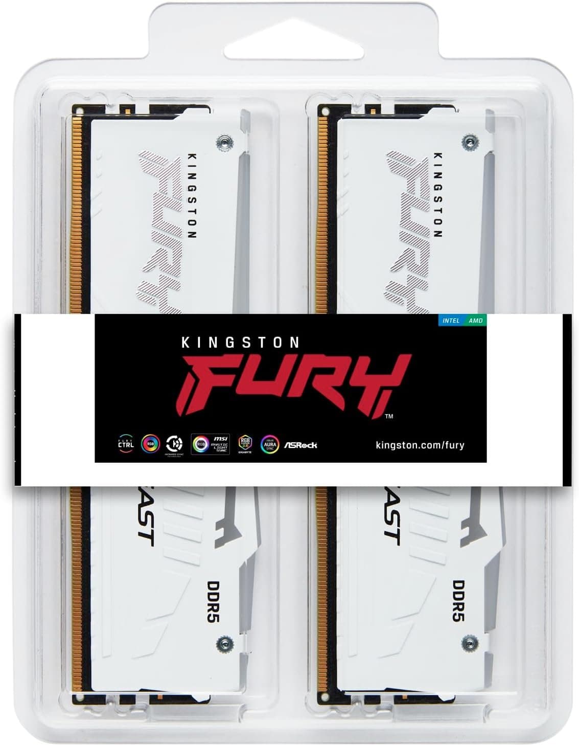 Kingston Fury Beast White Expo 32GB 2X16 6000MHZ DDR5 CL30