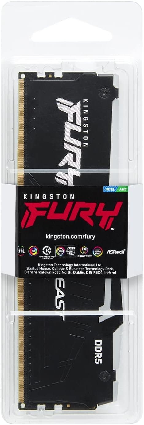 זכרון לנייח Kingston FURY Beast DDR5 64GB 5600Mhz C40