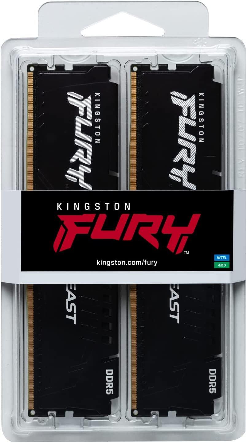 זכרון לנייח Kingston FURY Beast 64GB 2x32GB 5600Mhz DDR5 CL36 AMD