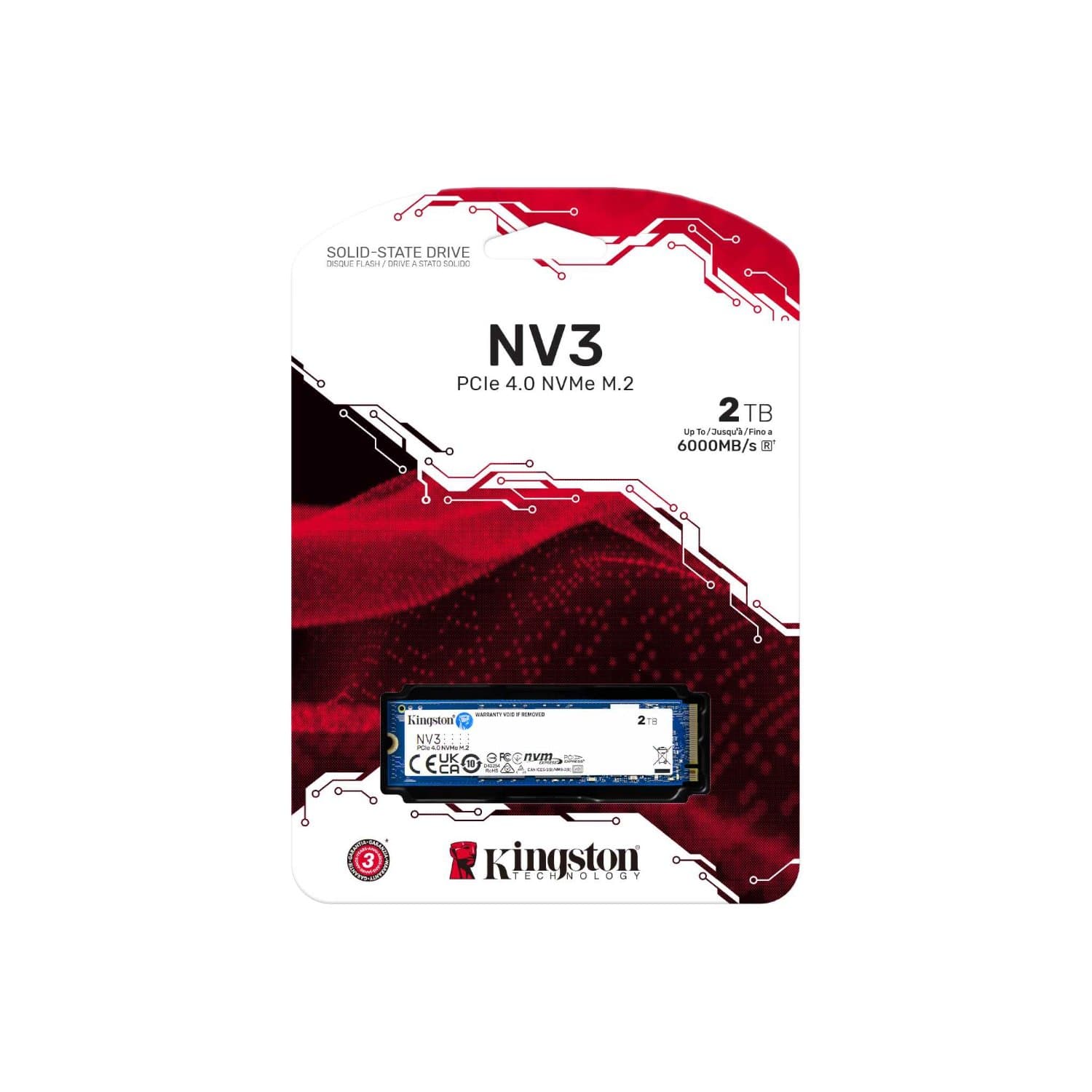 דיסק פנימי Kingston NV3 4TB NVME GEN 4.0 M.2 2280 6000/5000Mb/s