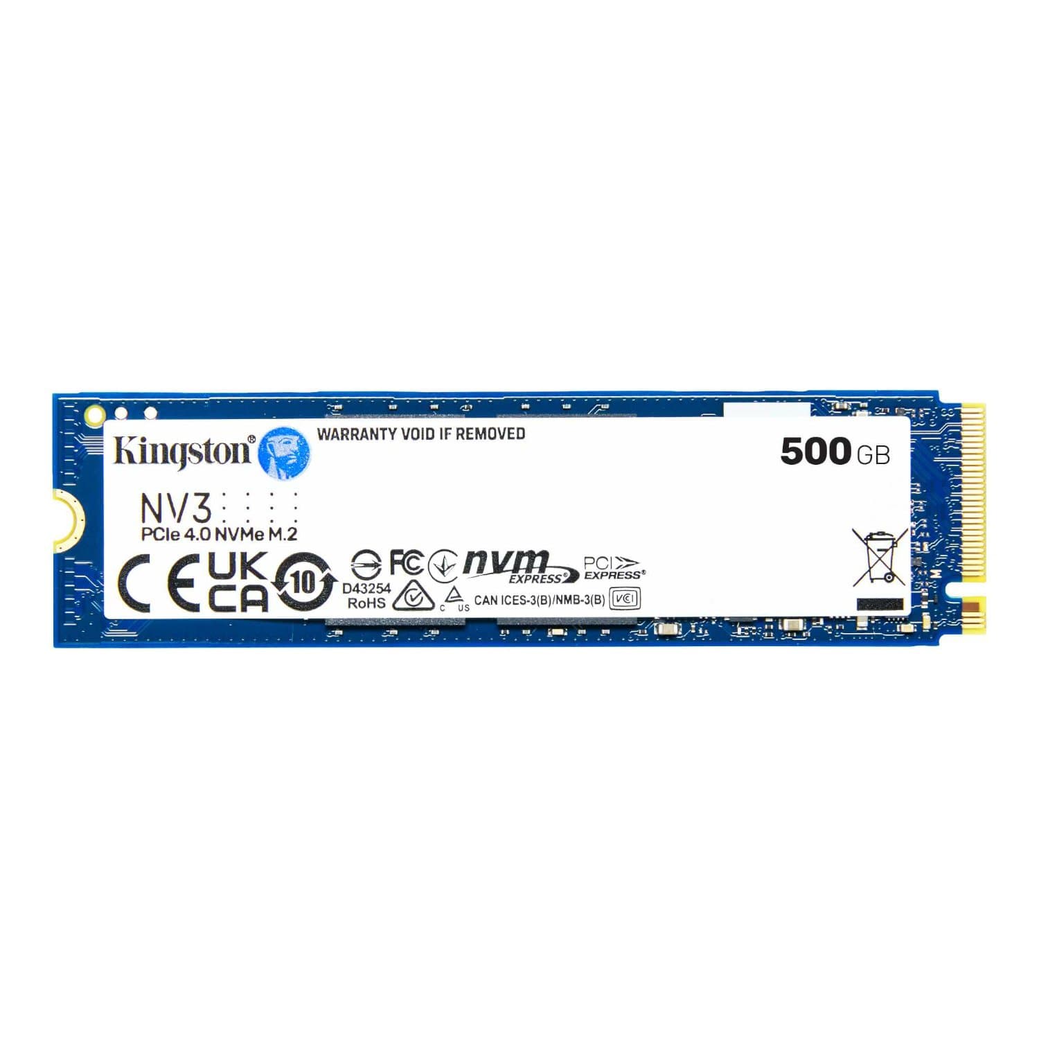דיסק פנימי Kingston NV3 500GB NVME GEN 4.0 M.2 2280 5000/3000Mb/s