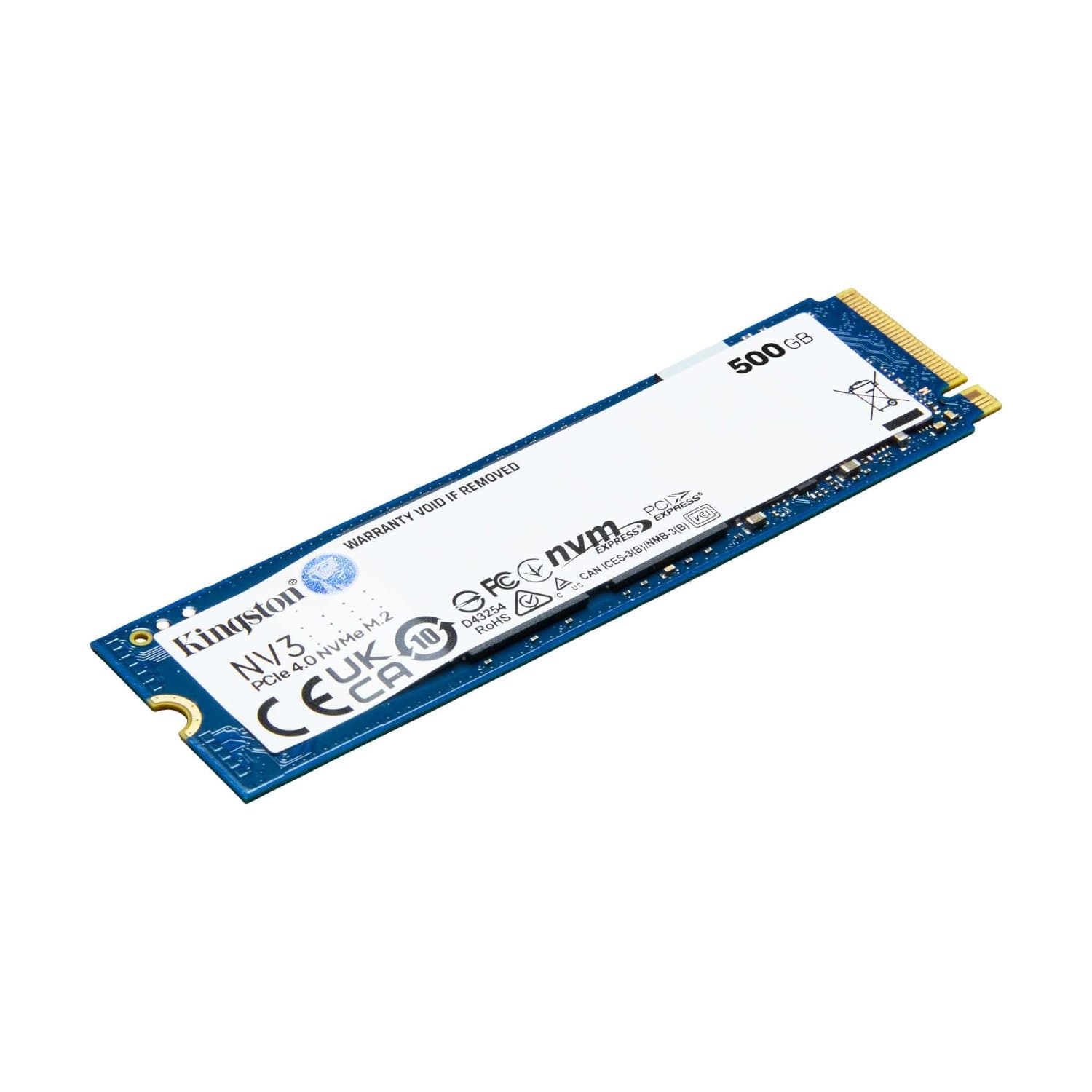 דיסק פנימי Kingston NV3 500GB NVME GEN 4.0 M.2 2280 5000/3000Mb/s