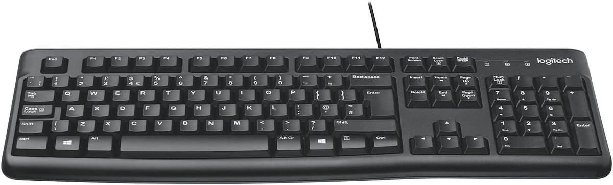 מקלדת לוגיטק חוטית עברית אנגלית LOGITECH K120