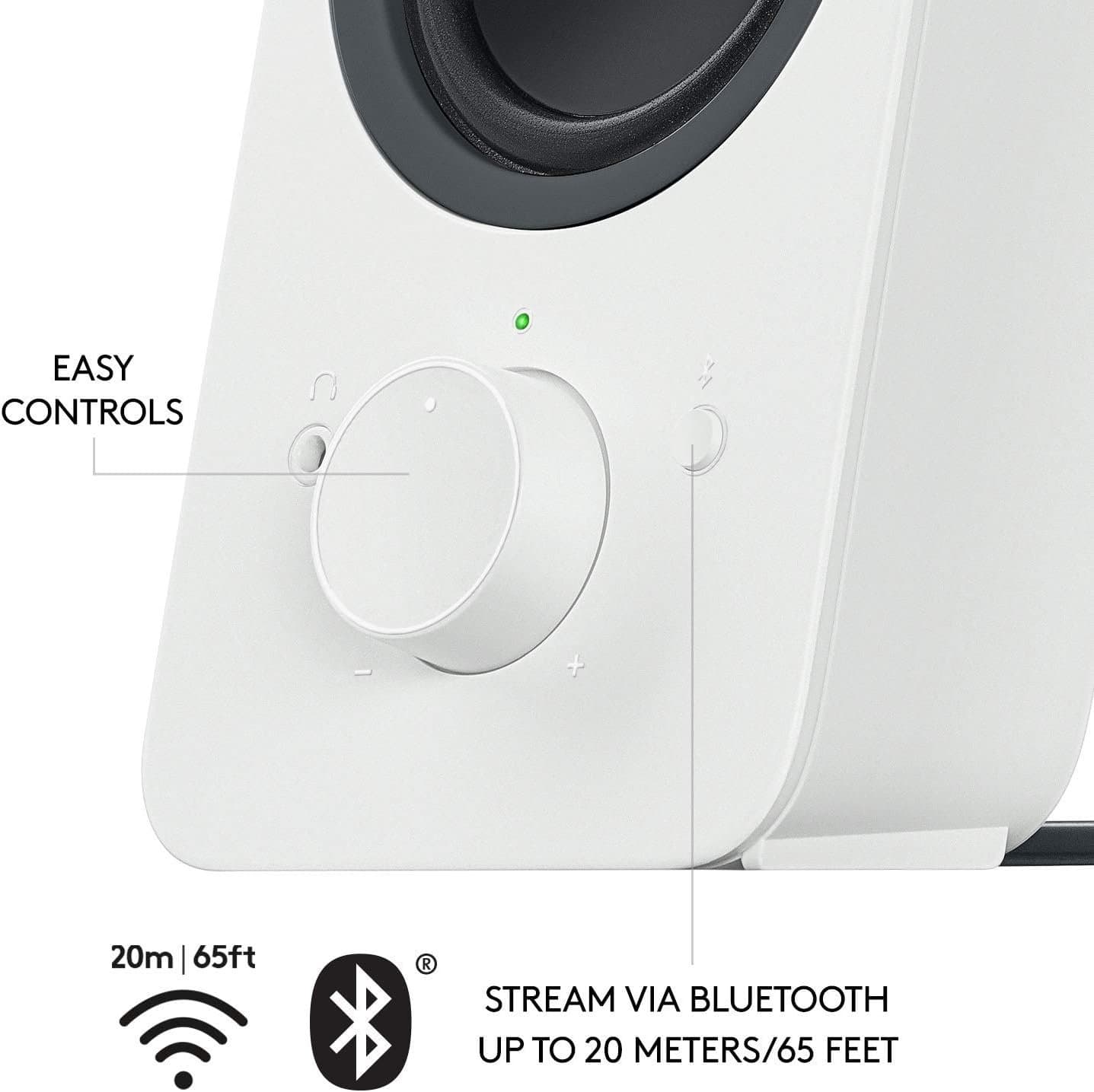 רמקולים Logitech Z207 2.0 Stereo With Bluetooth Peak 10W White